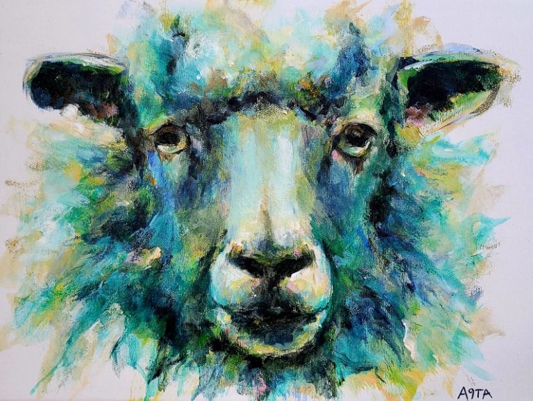 Fårudseende, maleri af A9ta